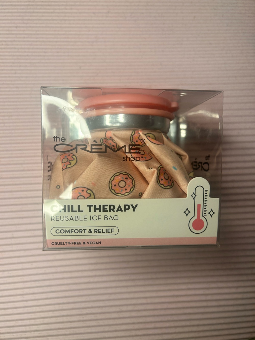 The Crème Shop Pink Donut Chill Therapy Reusable Ice Bag